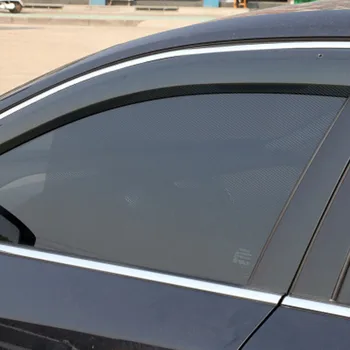  1 Çift Evrensel PVC Araba Pencere Şemsiyeleri Elektrostatik Sticker Araba Styling Araba Sunroof Güneş Filmi Gölge UV Koruyucu Aksesuarları