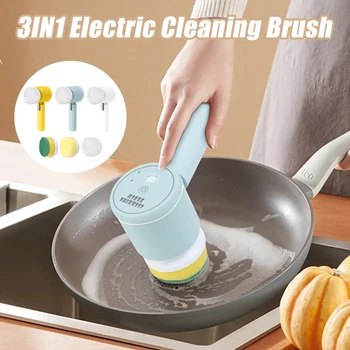  3 ADET Yeni El Küvet Fırçası Temizlik Ürünleri Ev Banyo Mutfak Lavabo Tuvalet Küvet Elektrikli Fırça Temizleme Araçları