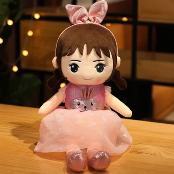  45-90cm Zarif Ragdoll Peluş Bebek Peluş Düğün Ragdoll Sevimli Oyuncak Tatlı Modeli Kız Çocuk Doğum Günü noel hediyesi peluş oyuncak