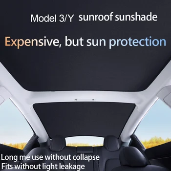  Tesla Modeli 3 / Y güneşlik sunroof versiyonu model y güneşlik çatı güneş koruma ve ısı yalıtımı modifikasyon aksesuarları