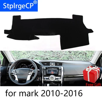  Toyota mark 2010 için 2011 2012 2013-2016 Araba Styling Dash Mat Dashmat Dashboard Sticker Kapak Güneş Gölge Dash masası örtüsü Halı