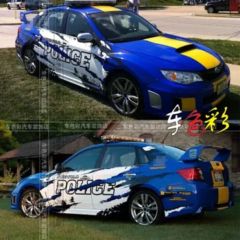  Yeni Araba Çıkartmaları Araba Folyo Vinil Vücut Yan Araba Çıkartmaları Moda Spor Tuning Aksesuarları Subaru Impreza İçin