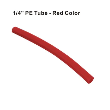  1/4 İnç PE Tüp, 10 Metre(30 feet) Uzunluk Boru Hortum Boru RO su filtreleme sistemi / Buz Makinesi / su sebili-Kırmızı