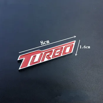  1 ADET Yeni 3D Metal Araba Aksesuarları Turbo Boost Yükleme Artırma Krom Amblem Badge Sticker Çıkartma Oto Aksesuar