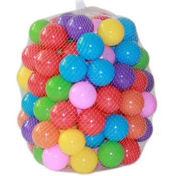  100 adet 5.5 cm Deniz PE Topu Renkli Çocuk Oyun Ekipmanları Yüzme Topu Oyuncak Renk Rastgele TY0081