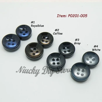  11.5 mm Gömlek düğmeleri yeni yüksek dereceli 4 delikli ışık degrade renk gömlek reçine buttons18L giyim aksesuarları