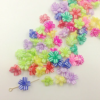  11MM 80 Adet Şerit Çiçek Mix Renk El Yapımı Kil Takılar Bulma Takı dağınık boncuklar