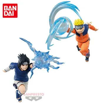  12Cm Bandai Orijinal BANPRESTO NARUTO EFFECTREME Uchiha Sasuke Uzumaki Naruto Anime Aksiyon Figürleri Modeli Oyuncaklar Çocuklar için Hediyeler