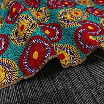  1Yard Afrika Batik Pamuklu Kumaş Balmumu Baskı Kumaş Patchwork DIY Kapitone Dikiş Dekor Yapmak İçin Giyim Elbise İç Çamaşırı