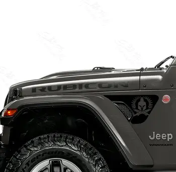  2 ADET Jeep Wrangler hood Sahara hava çıkış JK JL dekoratif vinil çıkartmalar Robin vücut kişiselleştirilmiş JT çıkartmaları