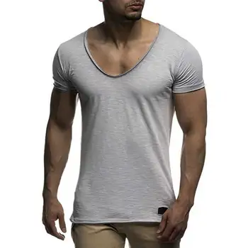  3429 T-shirt Slim sağlıklı tişört Mannen Dunne Üst Tee Rahat Zomer Tshirt camisetas Hombre