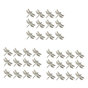  36 Adet Yusufçuk Peçete Halkaları, Çinko Alaşımlı Peçete Tokası Gümüş Peçete Halkası