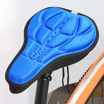  3D Sünger Polimer Bisiklet sele koltuk Örtüsü bisiklet selesi Nefes minder örtüsü Yol Bisikleti Kalınlaşmış Yumuşak Bisiklet koltuk minderi
