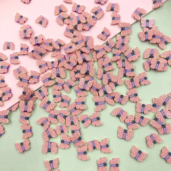  50g Polimer Kil Kelebek Dilimleri Sprinkles El Sanatları İçin DIY Yapma Nail Art Dekorasyon Plastik klei Çamur Aksesuarları 10mm
