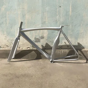  700C bisiklet sabit dişlisi Çerçeve 48cm 53cm 58cm Boyutu Frameset Kas Şekli alüminyum alaşımlı malzeme Tek Hız Bisiklet Parçaları Bisiklet