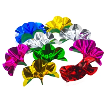 9 Adet / takım Çiçek Boş El Sihir PVC Sequins Görünen Kağıt Çiçek Yakın Çekim Sahne Sihirli Yanılsama Sahne