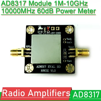  AD8317 Modülü 1M-10GHz 10000MHz 60dB Güç Ölçer Logaritmik Dedektör Dinamik Amatör Radyo Amplifikatörler