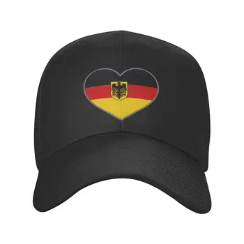  Almanya Cumhuriyeti Bayrağı Kap Erkek Kadın Hip-Hop Alman Gurur Şapka Güneş Kapaklar golf şapkaları Ayarlanabilir Polyester Beyzbol Kapaklar Yaz