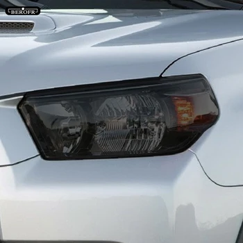  Araba Far Koruma Tonu Filmi Duman Siyah Şeffaf TPU Sticker Toyota 4Runner 2014-2020 Aksesuarları