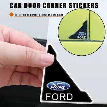  Araba Kapı Köşe Macun Anti-çarpışma Koruyucu Sticker Ford Focus için MK2 MK3 Ranger Fiesta S MAX Mustang Mondeo MK4 Aksesuarları