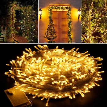 Açık bahçe 8 fonksiyon Led peri ışık dize noel dekorasyon ev için yeni yıl tatil aydınlatma düğün ev dekor için
