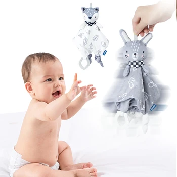  Bebek Battaniye Yorgan Oyuncaklar Peluş Karikatür Hayvan Yumuşak Yenidoğan Uyku Oyuncak Havlu Yatıştırmak Yatıştırmak Havlu Bebek Önlükler Bebek Battaniye