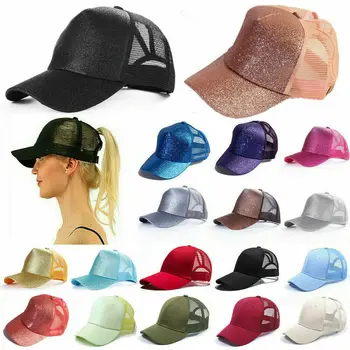  Beyzbol şapkası Kadın Sıcak Hip Hop Spor Kapaklar beyzbol şapkası Dağınık Topuz At Kuyruğu Güneş