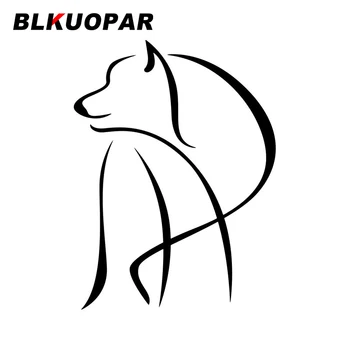  BLKUOPAR Köpek Araba Çıkartmaları Güneş Koruyucu Yaratıcı Orijinal Grafik Çizilmeye Dayanıklı Kalıp Kesim Komik Moda JDM Araba Kapı Koruyucu