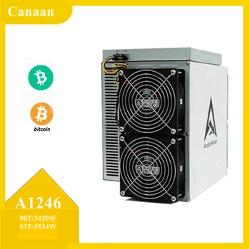  Blockchain Bitcoin TE Madenci Canaan Avalonminer 1246 90th 93th BTC Makinesi İle 3420 W 3534 W PSU Dahil