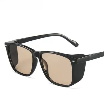  Buhar Punk Oval Rüzgar Geçirmez Gözlüğü Güneş Gözlüğü Erkek Kadın Moda Shades UV400 Vintage Gözlük