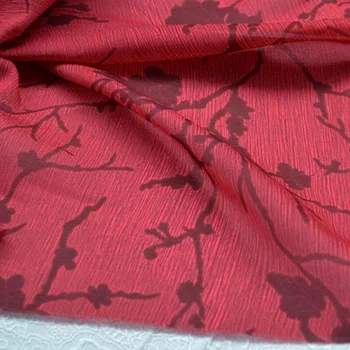  Cosplay Elbise Şifon baskı malzemesi DIY Dikiş Kumaş Yaz Zanaat Kumaş Bluz Eşarp Nitelikli