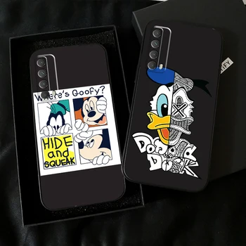  Disney Mickey Mouse Karikatür telefon kılıfı İçin Huawei Onur 10 V10 10i 10 Lite 20 V20 20i 20 Lite 30S 30 Lite Pro Sıvı Silikon