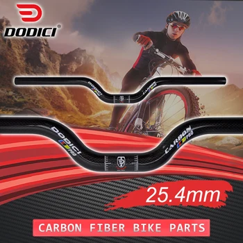  DODICI Pro MTB bisiklet 25.4 mm karbon Yükseltici gidon BMX 3k Parlak bisiklet Çubuğu Bisiklet Dağ Çocuk Bisikletleri Gidon Bisiklet 480-720mm