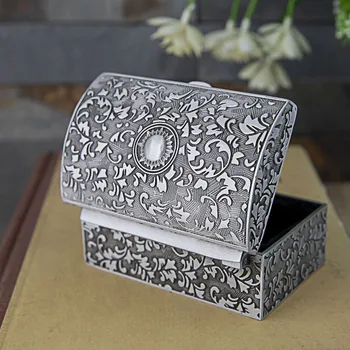  Domılay Vintage Çinko alaşım Mücevher Kutusu Küçük Biblo Depolama Organizatör Kutusu Yüzük Kutusu Kızlar Kadınlar için