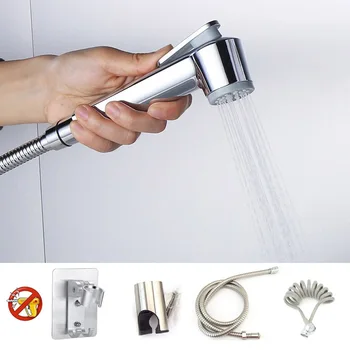  El ABS plastik Tuvalet yıkama kendini temizleme bide püskürtme tabancası wc Banyo duş başlığı musluk Douche Müslüman Sıhhi Shattaf