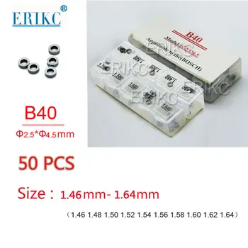  ERIKC Ayarlama Yıkayıcılar Şimler B40 1.46 mm-1.64 mm Orijinal ve Yeni yüksek basınçlı enjektör Çelik Automovil Conta Accesorios