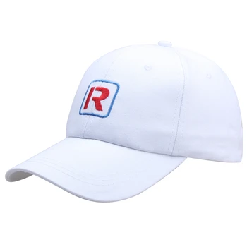  Erkekler Beyaz Mektup Nakış beyzbol şapkası Açık Rahat Sunhat vizör kapağı Anime Güneşlik Şapka