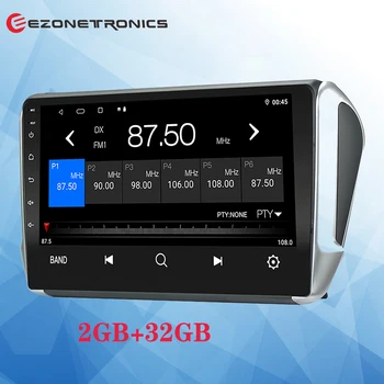  Ezonetronics Araba Android Radyo Multimedya DVD Oynatıcı ile Ayna Bağlantı GPS Navigasyon WiFi Peugeot 208 2008 2012-2018 İçin