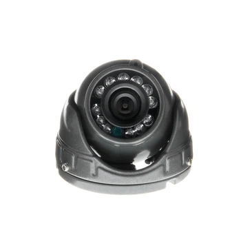  Gri Mini Araba Kamera, 600TVL CCD Metal Araç Taksi Otobüs İçin Su Geçirmez Gece Görüş Analog Kamera Ücretsiz Kargo