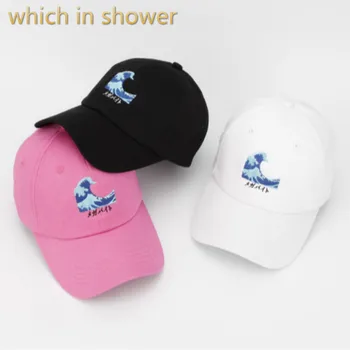  hangi duş unisex nakış deniz dalga beyzbol şapkası hip hop erkekler dalgalı snapback şapka kadın pamuk ayarlanabilir kavisli yazlık şapkalar