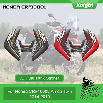  Honda için uygun CRF1000L Afrika e n e n e n e n e n e n e n e n e n e 2014-2019 motosiklet yakıt tankı ped koruyucu 3D jel anti-scratch yan sticker çıkartması