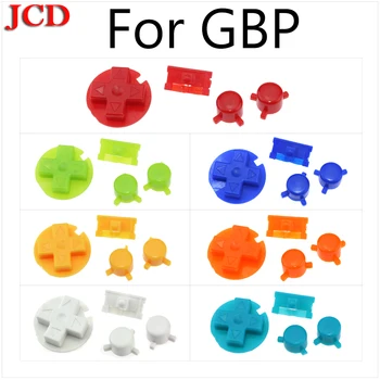  JCD Renkli A B Düğmeler Tuş Takımı Gameboy Pocket için Kırmızı mavi sarı GBP için Açık Kapalı Güç Düğmeleri GBP D Pedleri Güç Düğmeleri
