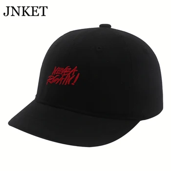  JNKET Yeni Unisex Kısa Vizör beyzbol şapkası Mektup beyzbol şapkası Ayarlanabilir Snapback Şapka güneş şapkası Gorras