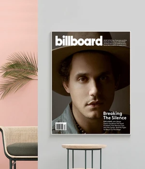  John Mayer Billboard Müzik Albümü Tuval Poster Hip Hop Rapçi Pop Yıldızı duvar tablosu Dekorasyon (Çerçeve Yok)