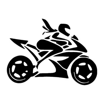  Kadın Çıkartmalar Otomatik Kız Motosiklet Binici Araba Sticker Komik Vinil Çıkartmaları Motosiklet Aksesuarları, 20cm * 14cm