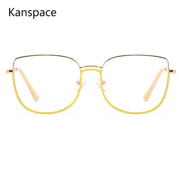  Kanspace yeni varış kadın gözlük bilgisayar mavi ışık Vintage gözlük kedi gözü moda gözlük miyopi optik gözlük 91241
