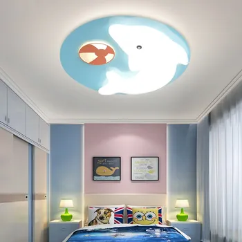  Karikatür led tavan yatak odasında lamba çocuk odası erkek kız Prenses Bebek Odası yaratıcı dairesel sanat lamba