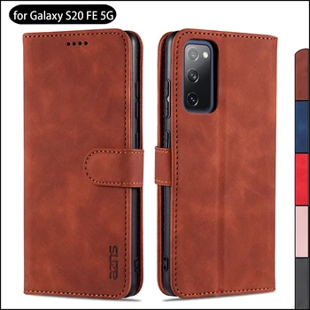  Kartlıklı cüzdan samsung kılıfı Galaxy S20 FE 5G Pu Deri Kılıf Flip Kılıf Telefon Kapak çapa fundas Coque