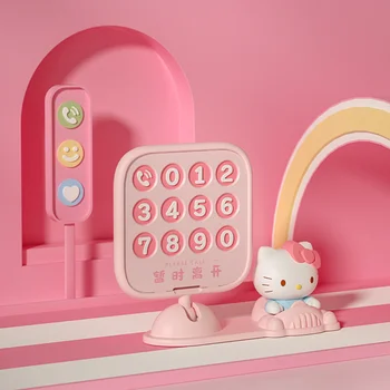  Kawaii Sanrio Park Telefon İşareti Sevimli Kedi Karikatür Karikatür Araba Geçici Park Telefon İşareti Dekoratif Oyuncak Kızlar için Hediye