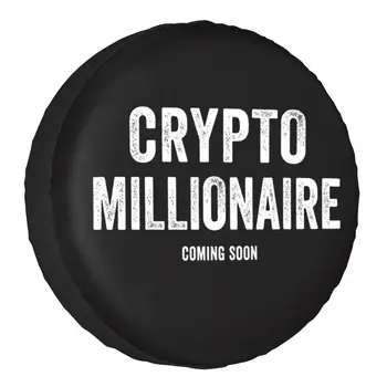  Kripto Milyoner yedek lastik kılıfı Kılıfı Bitcoin Cryptocurrency Ethereum Btc Blockchain jant kapağı s Mitsubishi Pajero için